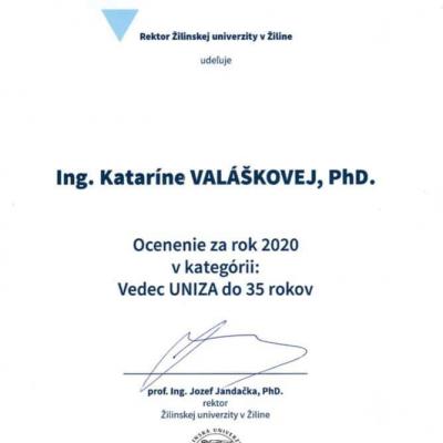 Cena Rektora Valaskova